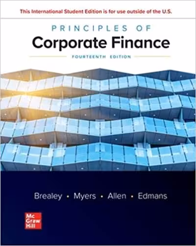 خرید و دانلود نسخه کامل کتاب Principles of Corporate Finance (14th Edition) - Orginal Pdf