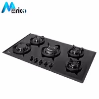 گاز رومیزی اخوان کد G35 پنج شعله شیشه مشکی