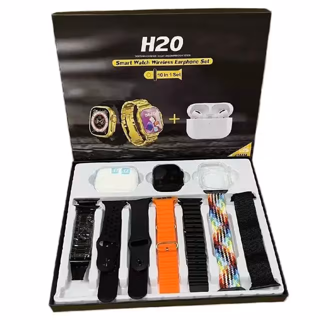 ساعت هوشمند و ایرپاد پک کامل مدل H20 (فروش عمده و تک)