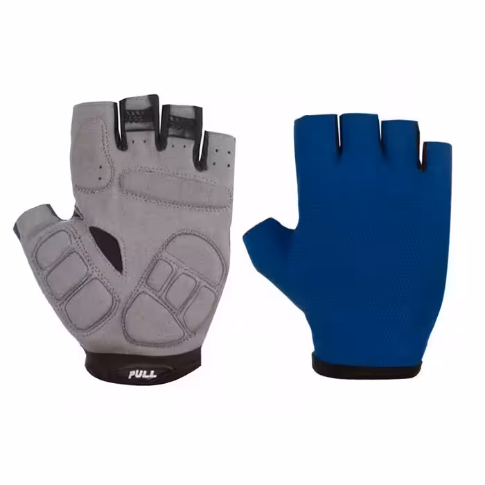 دستکش نیمه انگشتی دوچرخه سواری پد دار PULL RAL | آبی
