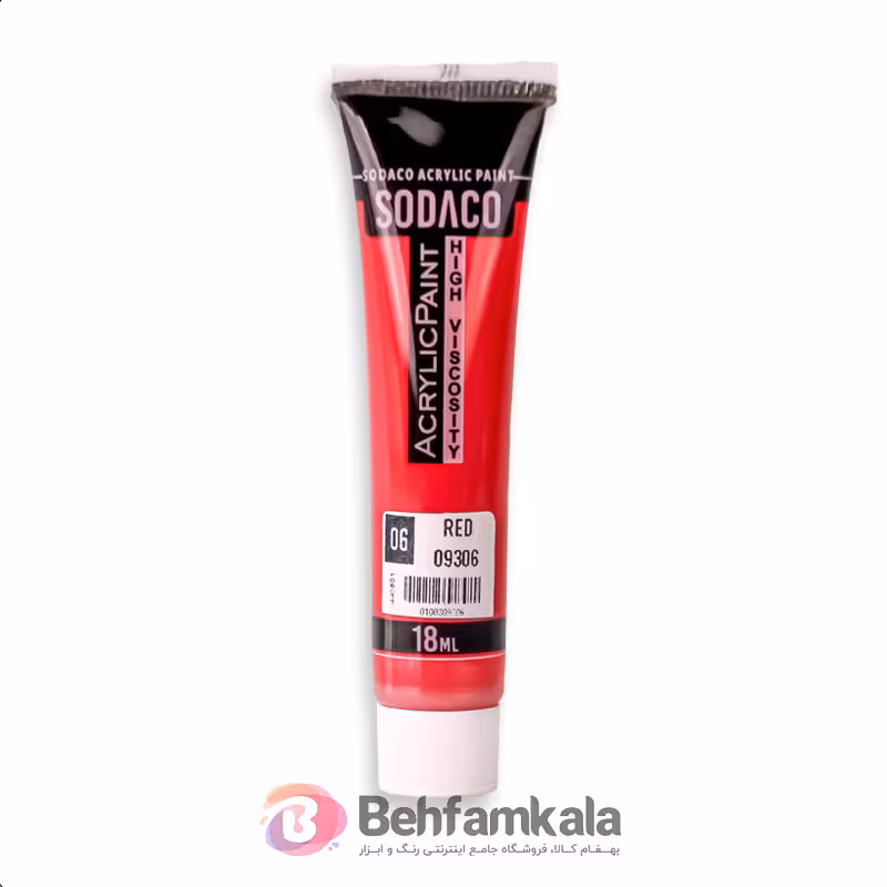 رنگ اکریلیک قرمز 18 میل سوداکو