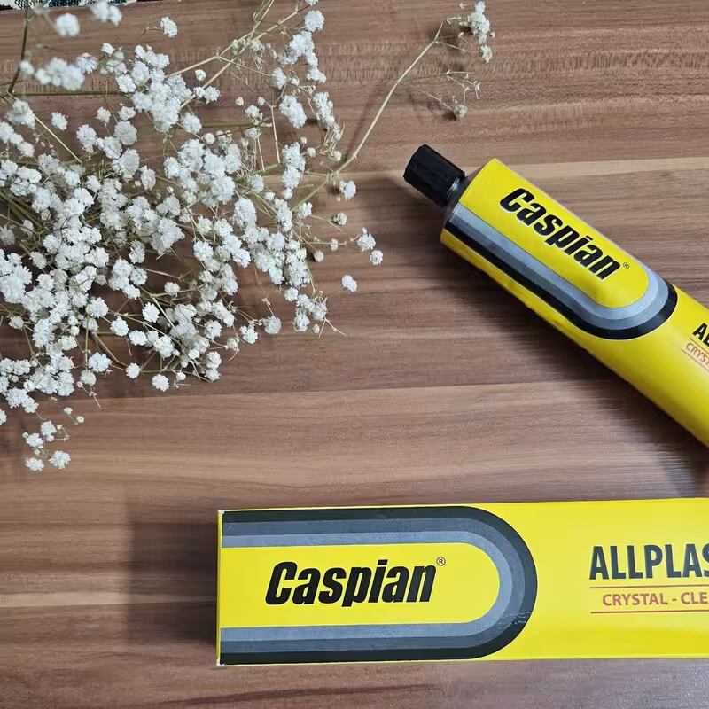 چسب همه کاره کاسپین مدل allplast حجم 50 میلی‌لیتر مواد اولیه ساخت آلمان
