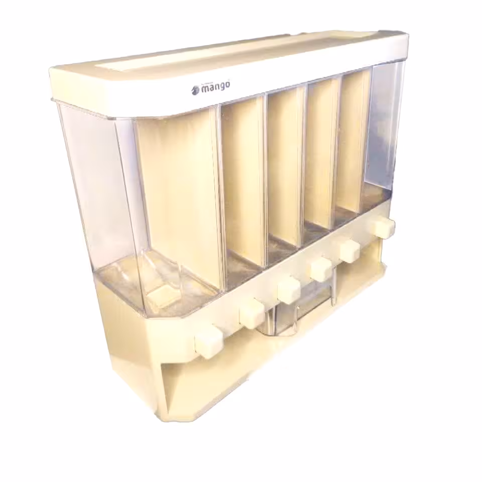 مخزن حبوبات اکرولیک 6 خانه مانگو