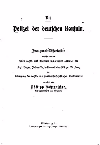 خرید و دانلود نسخه کامل کتاب Die Polizei der deutschen Konsuln
