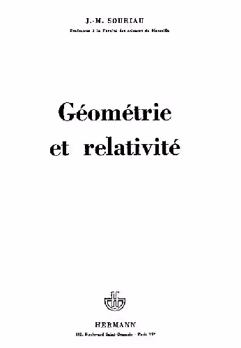 خرید و دانلود نسخه کامل کتاب Geometrie et relativite