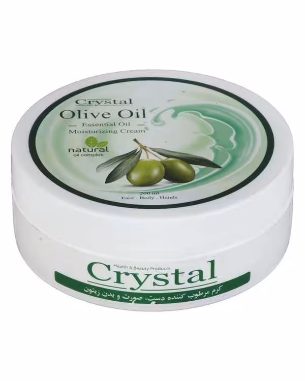 کرم مرطوب کننده صورت و بدن زیتون کریستال Crystal