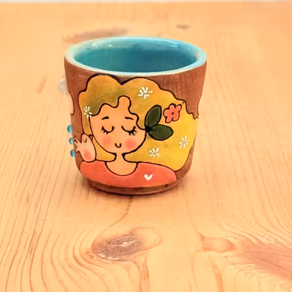 شات بدون دسته رنگین گلس طرح یازده