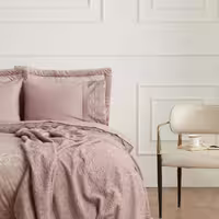 ست روتختی دو نفره 8 پارچه برند کاراجا هوم ترکیه مدل Valeria Elite رنگ Dusty Rose
