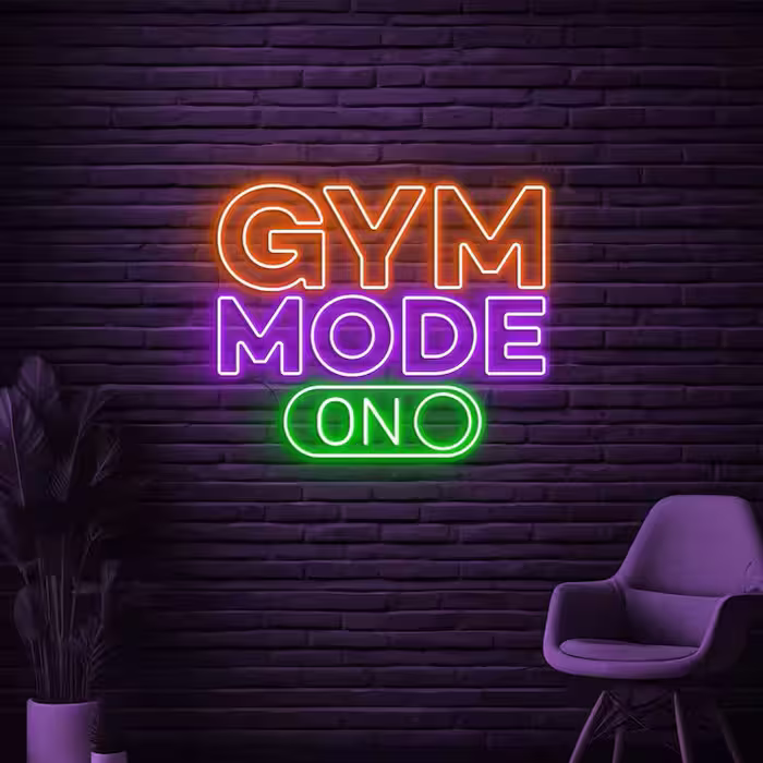 تابلو نئون فلکسی باشگاهی کد GYM003