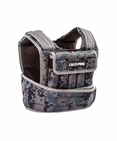 جلیقه وزنه متغیر LIVEPRO مدل LP8195 وزن 20کیلوگرم