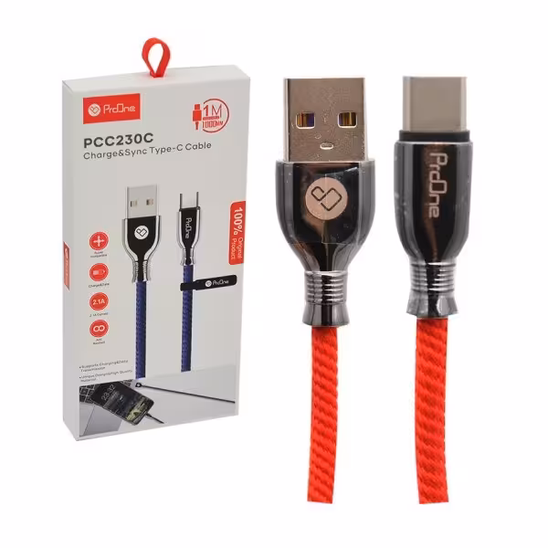 کابل شارژ PROONE TYPE-C 230