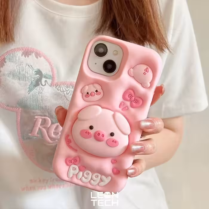 قاب خوک صورتی برای آیفون 12 پرو