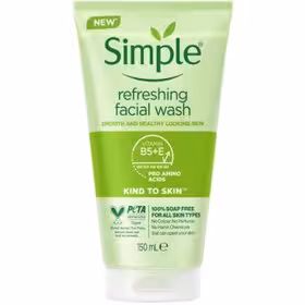 ژل شستشو صورت سیمپل مدل refreshing facil wash حجم 150 میلی لیتر