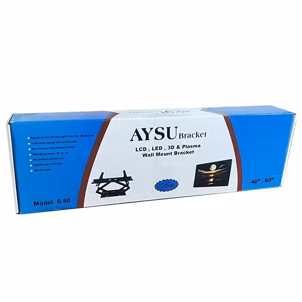 براکت دیواری جفت بازو آیسو S60 (40تا60اینچ)