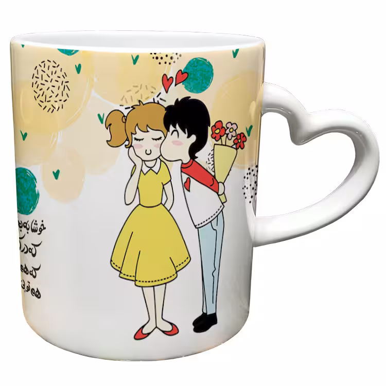 خرید ماگ-لیوان  دسته ساده  عاشقانه کد 160