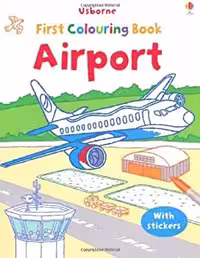 کتاب رنگ آمیزی اول Usborne طرح Airport