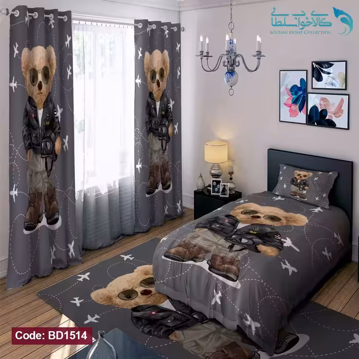 روتختی طرح تدی جنتلمن یکنفره کد BD1514