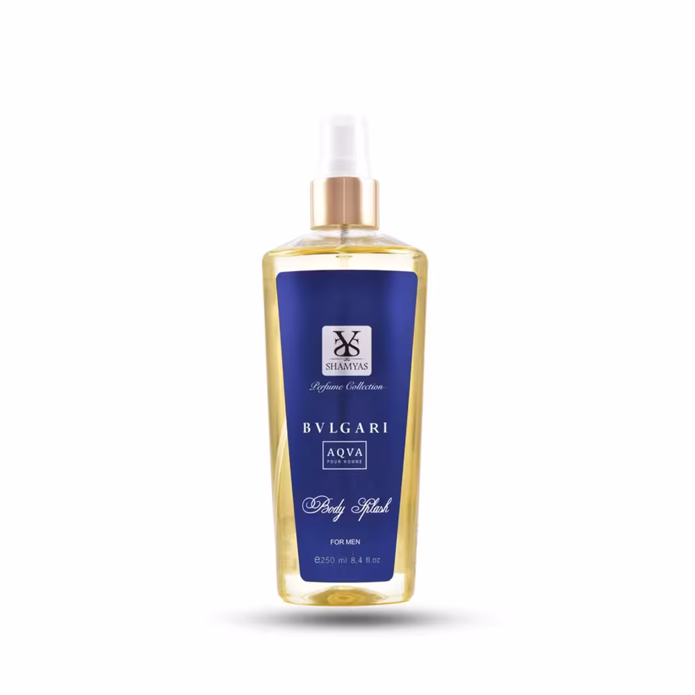 بادی اسپلش مردانه شمیاس مدل Bvlgari Aqva حجم 250 میل