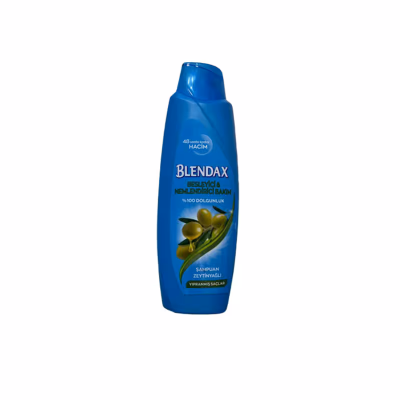 شامپو مخصوص موهای اسیب دیده بلنداکس با عصاره زیتون BLENDAX حجم 550 میل | فروشگاه ارس ترک