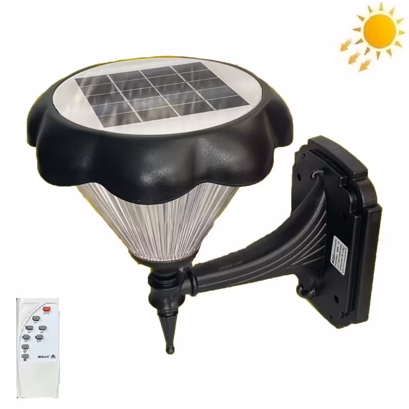 چراغ باغچه ای دیواری خورشیدی مدل MD7105-C