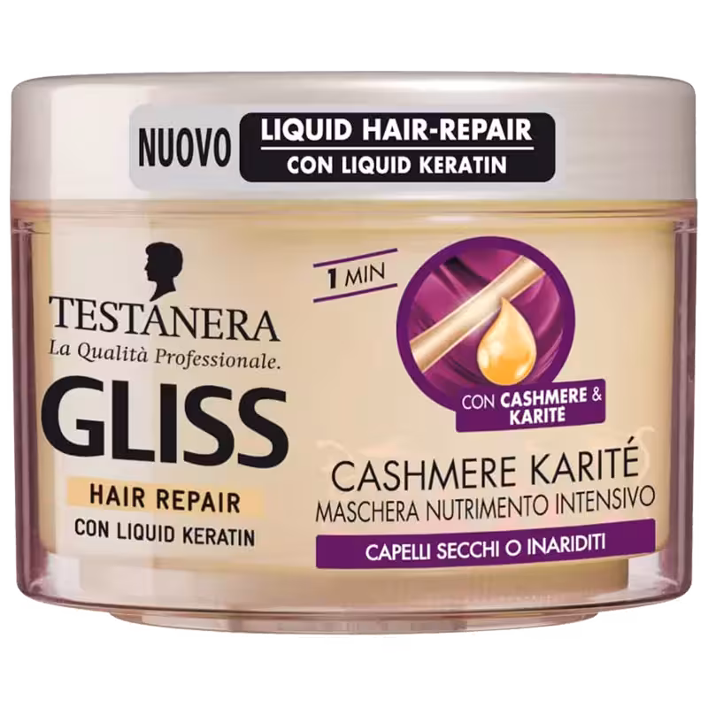 ماسک مو حاوی کراتین و کره شی گلیس مدل Cashmere karite