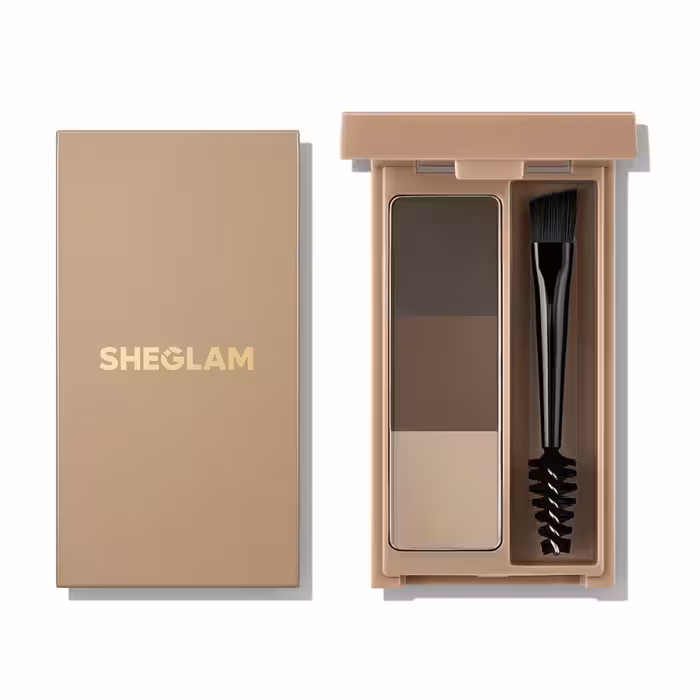 پالت رنگ ابرو فرچه دار Puff Brow Palette شیگلم Sheglam