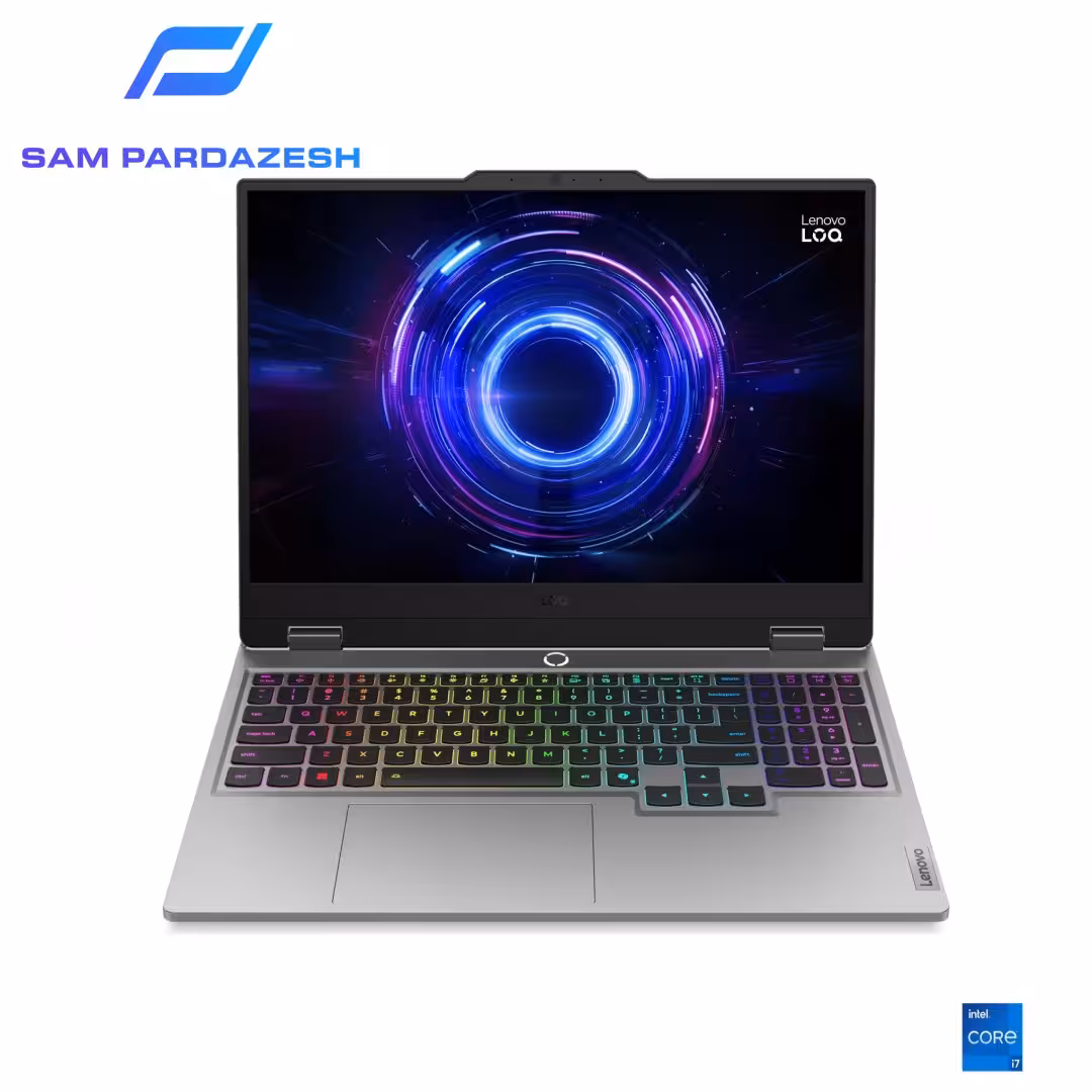 لپ تاپ گیمینگ لنوو 15.6 اینچی Lenovo LOQ 15IRX10 Core i7 13700HX 32GB DDR5 1TB SSD RTX5050 8GB | سام پردازش