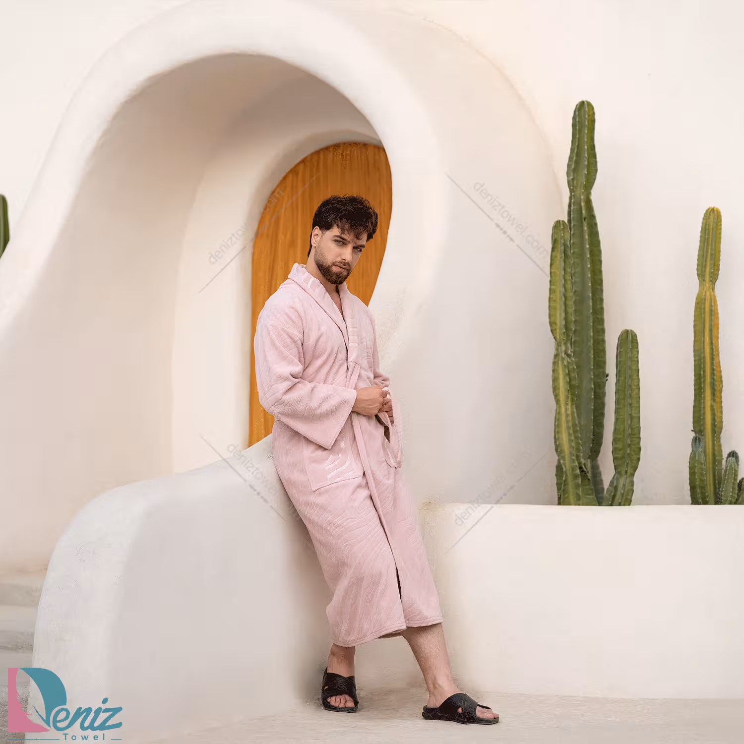 حوله تن پوش زبرا رنگ کالباسی روشن