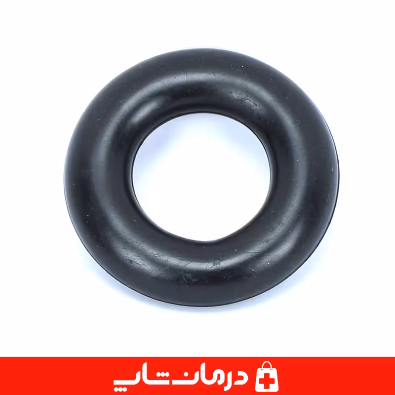 خرید حلقه لاستیکی دست 9 سانتی حلقه مچ مشکی جهت تقویت عضله
