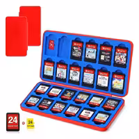 T Tersely 24-Slot Card Case for Nintendo Switch