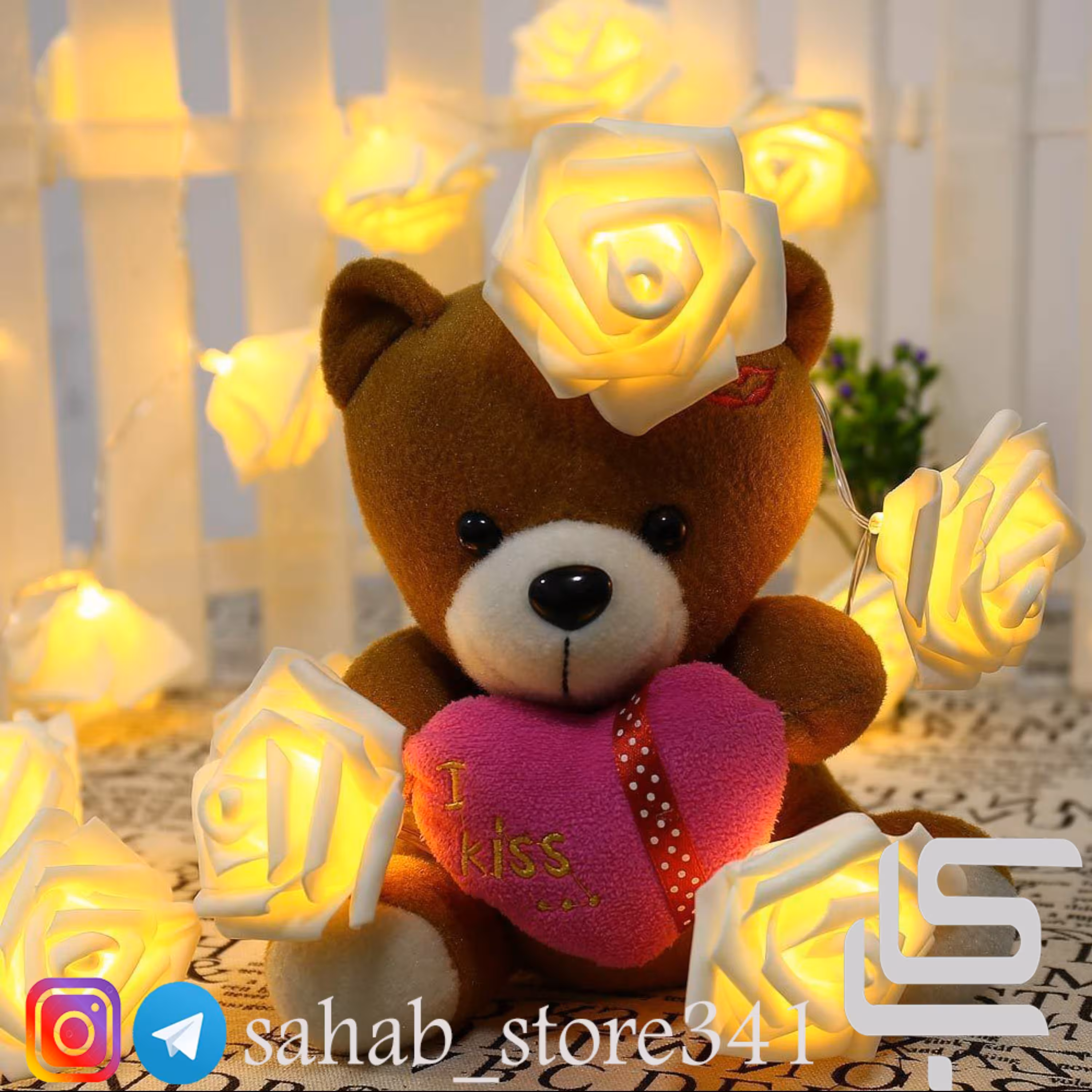 ریسه گل رز برقی آفتابی