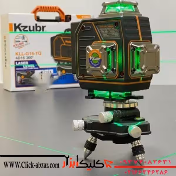 تراز لیزری زوبر 4 بعدی مدل KLL-G16-TQ با شعاع 360 درجه