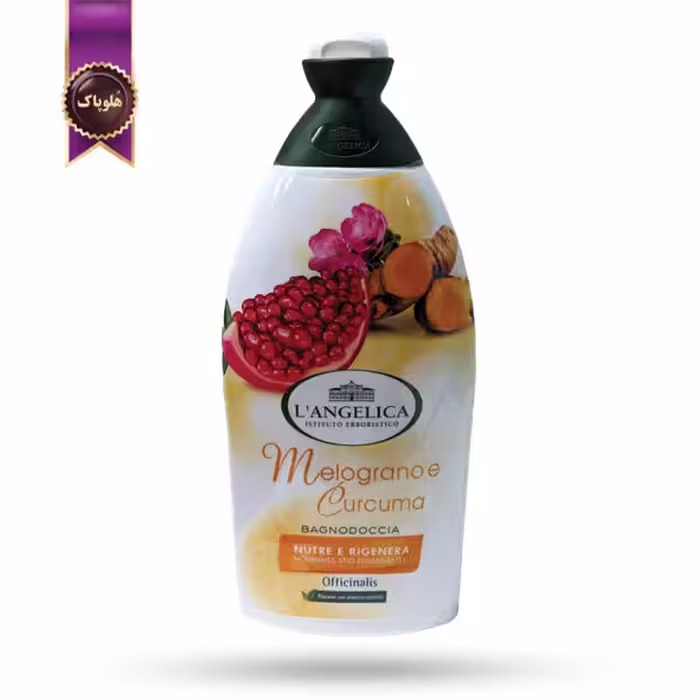 ژل شستشوی بدن ل‌آنژلیکـا L’Angelica مدل عصاره انار و زردچوبه Melograno e Curcuma حجم 500 میلی لیتر (اورجینال)