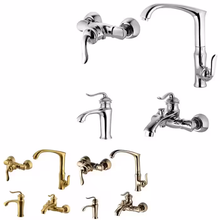 ست شیرآلات البرز روز مدل اسپیرال