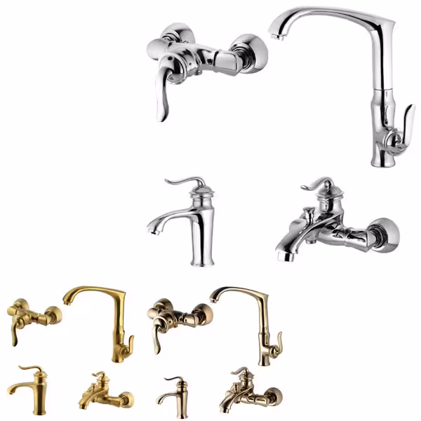 ست شیرآلات البرز روز مدل اسپیرال