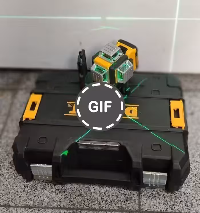 تراز لیزری دیوالت نور سبز شارژی 3 خط طرح دیوالت