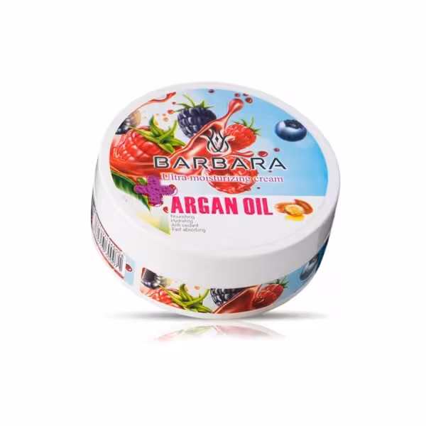 کرم کاسه ای مرطوب کننده دست و صورت پوست نرمال حاوی روغن ارگان  باربارا250میلی