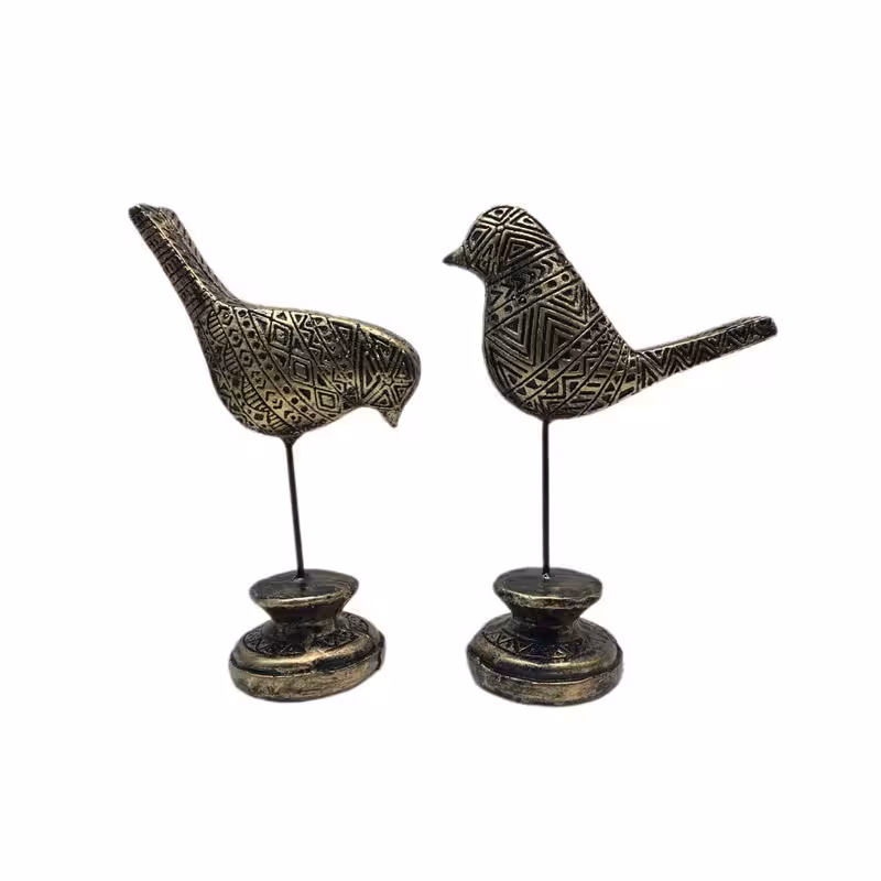 مجسمه مدل مرغ آمین مجموعه 2 عددی