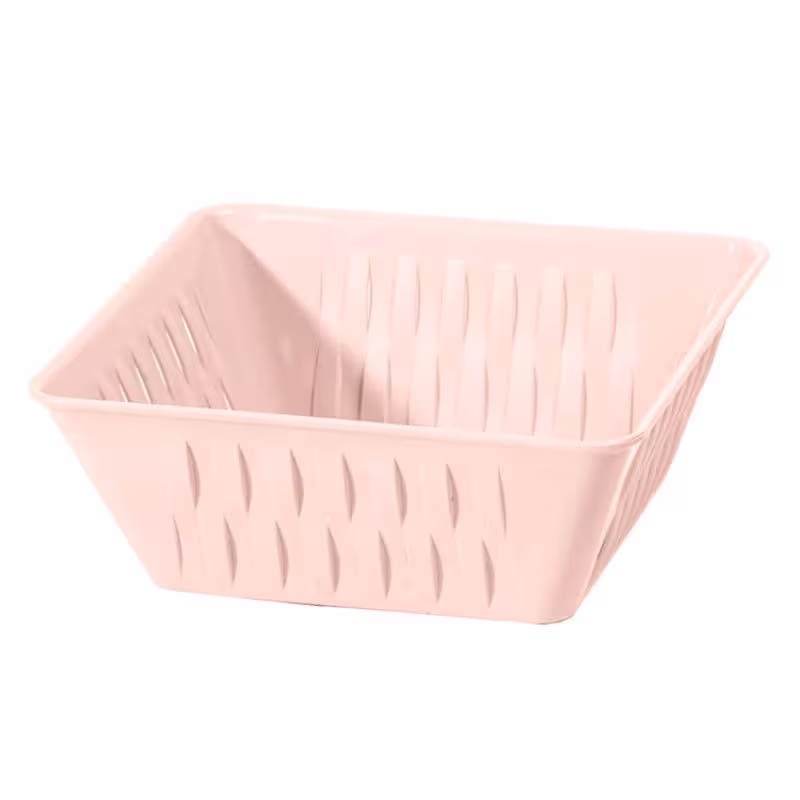 سبد 4گوش طرح بامبو بزرگ لیمون