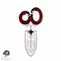 نشان کتاب نقره بوکمارک قیچی مدل BMIM 2