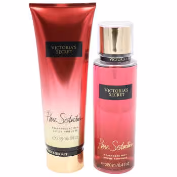 پک لوسیون و بادی اسپلش ویکتوریا سکرت مدل Pure Seduction مجموعه 2 عددی