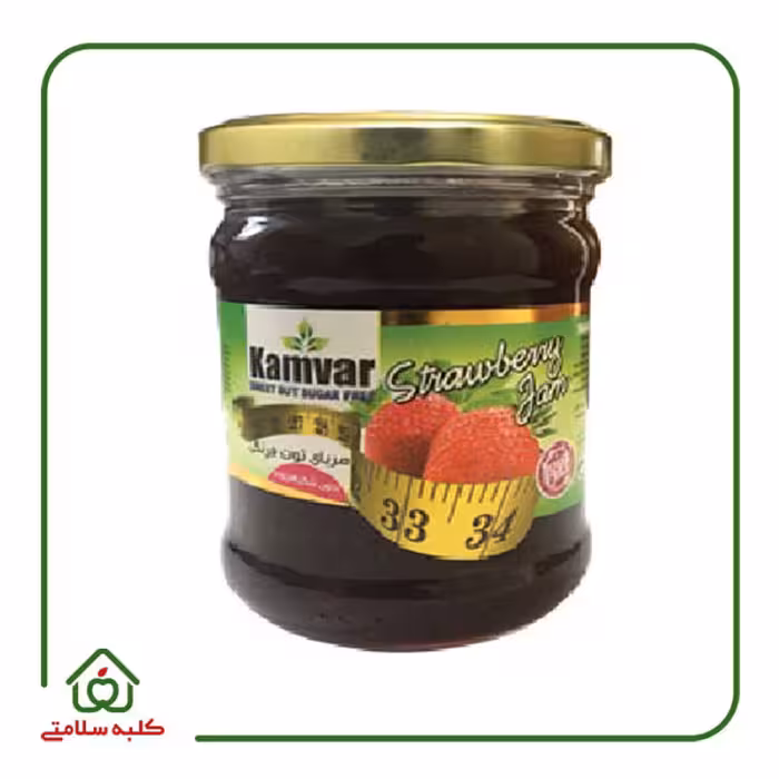 مربای توت فرنگی بدون شکر و رژیمی کامور