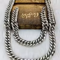 ست گردنبند و دستبند کارتیر ضخیم