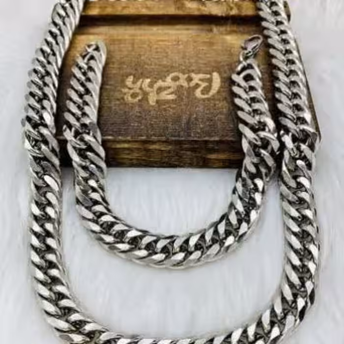 ست گردنبند و دستبند کارتیر ضخیم