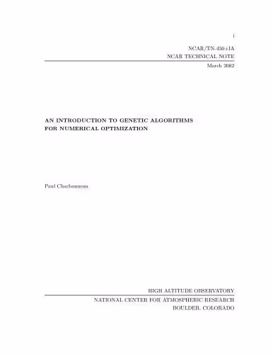 خرید و دانلود نسخه کامل کتاب An introduction to genetic algorithms for numerical optimization