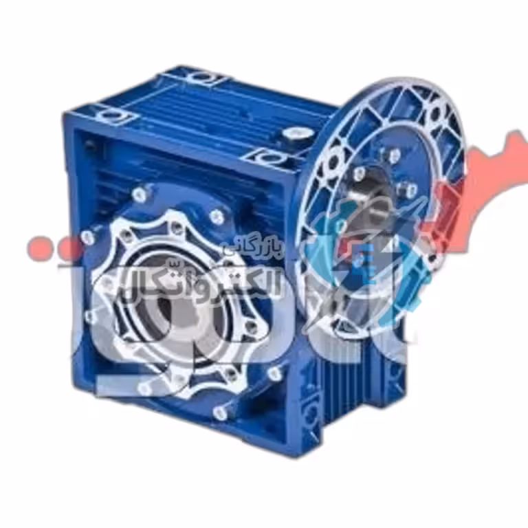 گیربکس حلزونی چینی سایز 90 نسبت 60 ورودی 24 خروجی 35 میلیمتر، فلنج 90B14