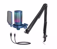 خرید باندل میکروفون استریم FIFINE Gaming PC USB Microphone Blue با بهترین قیمت
