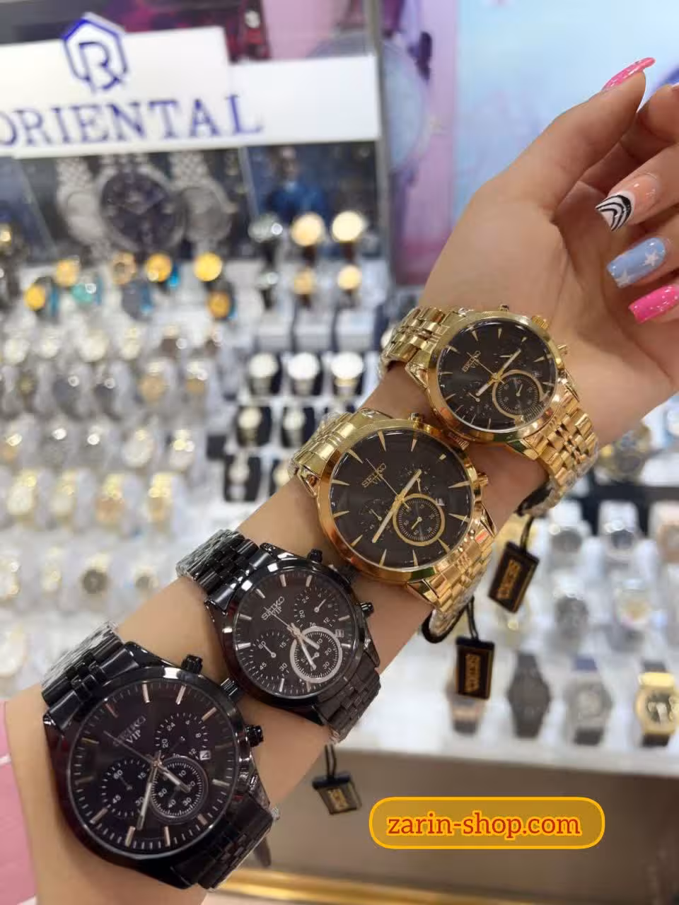 ساعت سه موتوره سیکو ست و تک زنانه مردانه