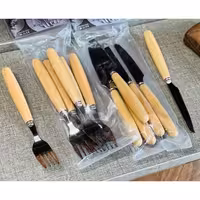 ست کارد و چنگال چوبی L40 | amazonchi