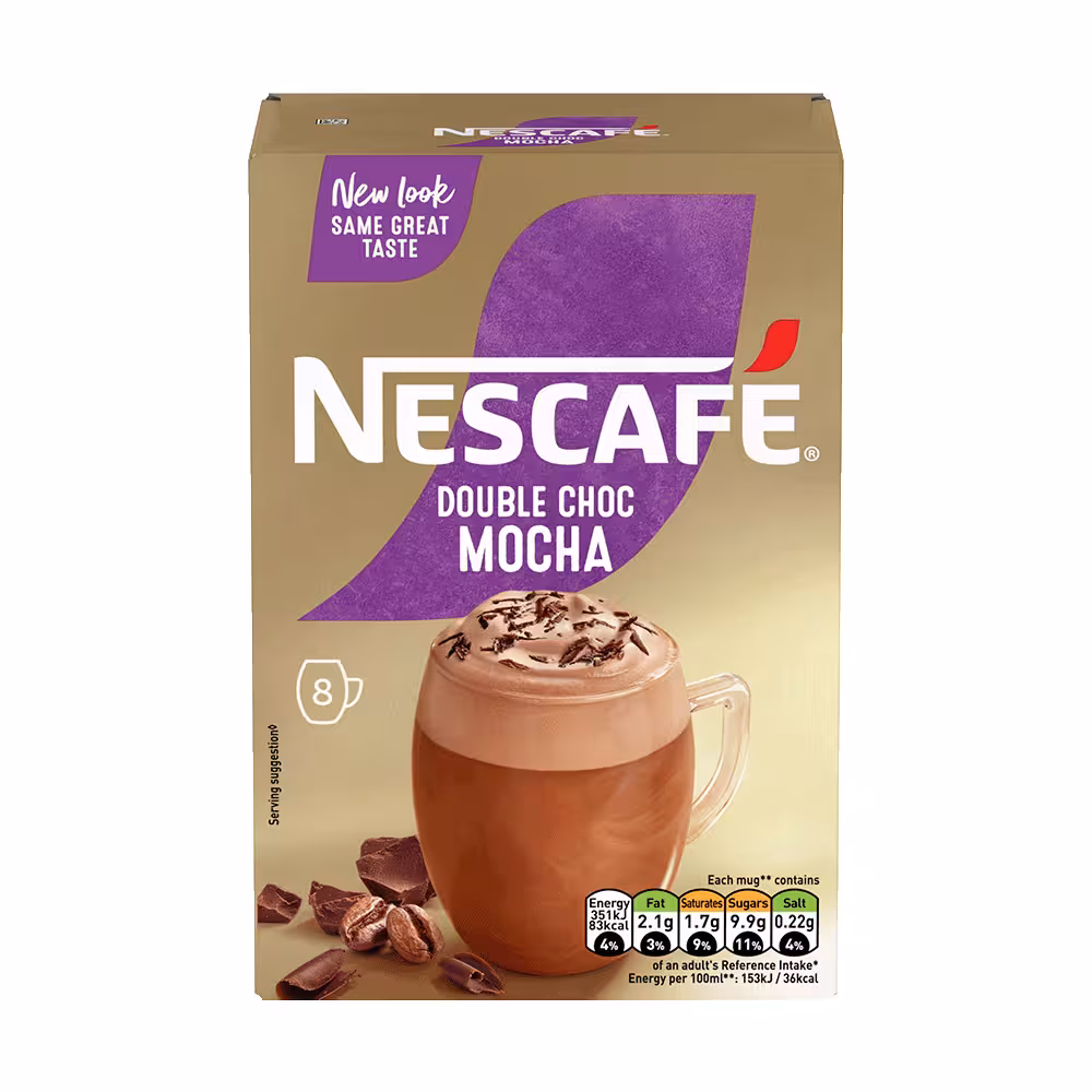 قهوه فوری نسکافه مدل موکا  دابل چاکلت بسته 8 عددی